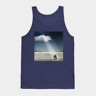 Tenby Beach Scene, Wales Tank Top